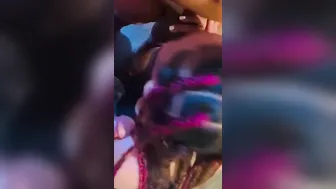 Blowing two cocks