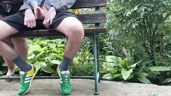 Natural breasted stepmom made me cum outdoors
