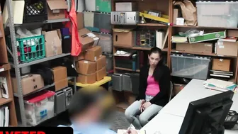 Shoplifter Gets A Rough Lesson In Shoplifting & Ends Up Fucked By Cop