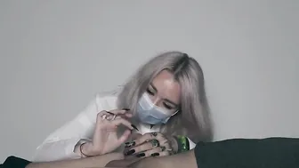 Medical exam of a flaccid cock