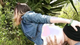 THEY GIVES ME A RICH HEAD OF THE BUTT OUTDOOR