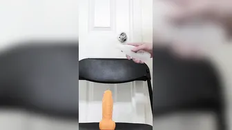 Pink haired mom jumps up and down on sex toy wishing