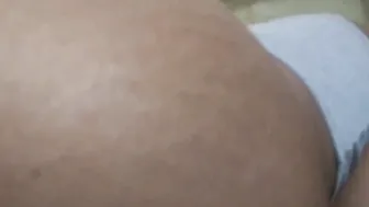 my stepbrother blows my gigantic booty and then inserts his