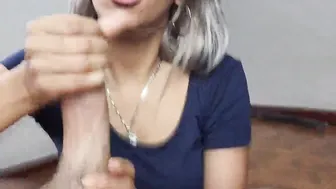 stunning deep fellatio from young Argentina. drink semen