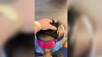 African Skank Getting Throat Pounded By Business Man While Handcuffed