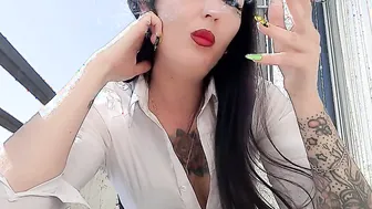 Smoking bondage from your favorite Domina Nika