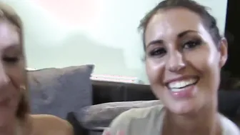 Big Titted Cougar Sara Jay Teaches Bombshell Bombshell Jess West How to Suck Cock