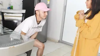 I Screwed My Bitchy Stepsister Inside The Kitchen Of Our