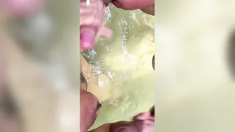 Bukkake into the sea water with strangers who cum on me. Pov