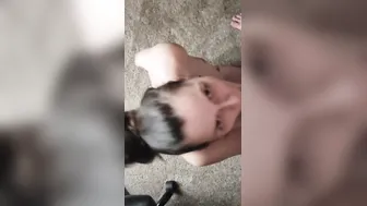 Babysitter loves taking loads to the face