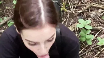 Insane bj into outdoor from delicious Olivia