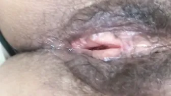 My unshaved cunt after receiving a lovely dick and fucking
