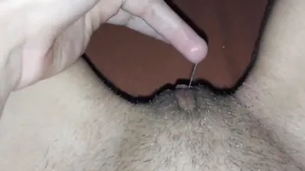 point of view evening masturbation of dripping snatch