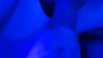 Neon lips bj denied cum into mouth