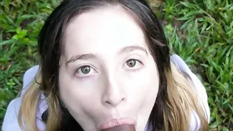 NOTHING LIKE HAVING A INCREDIBLE BLONDE SUCK YOUR DICK OUTSIDE