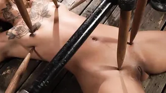 Tied african machine fuck inside dungeoneb