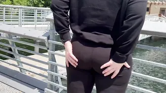 VPL Huge Booty Cougar Outside Dock