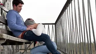 Almost gets caught fucking on a outside observation tower over