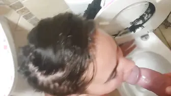 Teens hoe dragged to the restroom to gotten pissed on