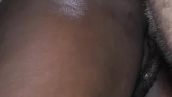 Interracial double cummed 1 inside her vagina 1 inside her asshole