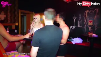 MyDirtyHobby - Blonde 19 yo blows three dudes at a swingers