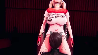 Futa Harley Quinn Banged Catwoman [3d]