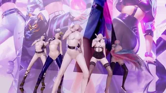 [MMD] Everglow - Dun Dun Naked Vers. Ahri Akali Evelynn Kaisa Seraphine