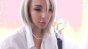Big Boobed Stepmom Lauren Pixie slurps his stepsons gigantic cock liking his hardness inside her mouth before rides it nuts deep.