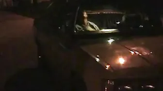 hot blonde driver blows her passengers rough dick inside the