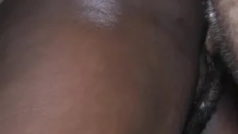 Interracial double creampie 1 inside her vagina 1 inside her asshole