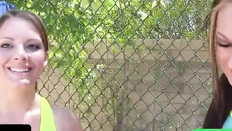 BFFS - Lusty Tennis Trainer Lifts His Students Mini Skirts
