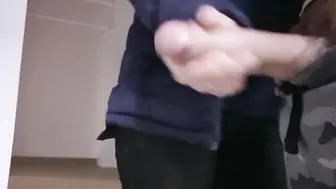 A man flashes a huge cock to an unfamiliar amazingly hot women