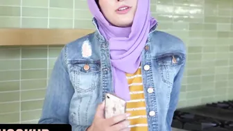 Hijab Hookup - Conservative Middle Oriental Beauty Angeline Red Shows Her Wild Side To Her Perv Stepdad