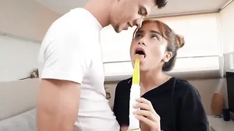 Marina Gold Give Tommy Cabrio A Lap Dance While Filming