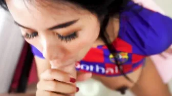 Thai Football cunt with mouth Blows Dick  getting Facial