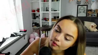 ASMR college girl IS EXCITED AND CANT RESTRAIN HERSELF