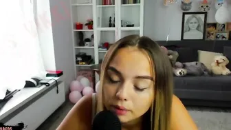 ASMR college girl IS EXCITED AND CANT RESTRAIN HERSELF