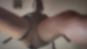 Another gigantic ebony cock surprise for my sissy sub Fucked until cumming