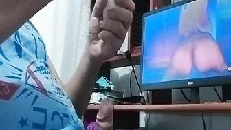 Hand Job watching Leina Sex masturbating (I ejaculated twice. Once in the tent and once without it and I still had