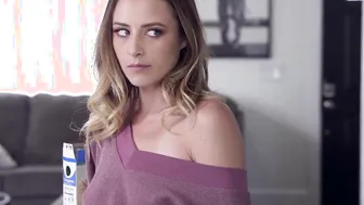 Rude stepsister Kyler Quinn fucks gigantic penis stepbro after she made him angry