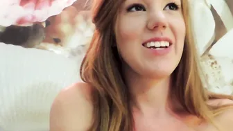 Shy blonde Lizzie gobbles up his gigantic ebony dick