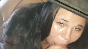 Mommy suck penis inside POV fellatio