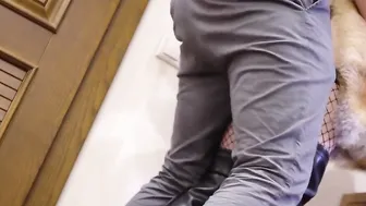 DOGGY STYLE with FOXTAIL booty plug Vaginal cumshot