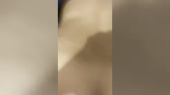 jizzed on my huge white butt
