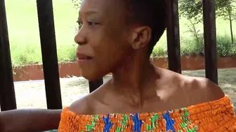 I Picked Up This Adorable Slender Short Hair Black Cutie Auntie
