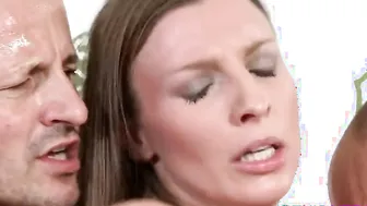 3Some barely legal blowing