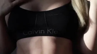 SOFT TITTIES AND CUNT SELF-STROKES - bimbos ON HER OWN