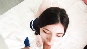 Hot into school uniform with a short mini skirt getting pounded inside all her holes and getting anal jizzed