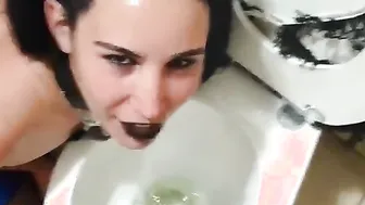 Punk hoe dominated pissed on slapped and blowing dick
