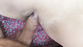 Big squirt of a huge-breasted blonde inside the woods on a leaking gigantic penis